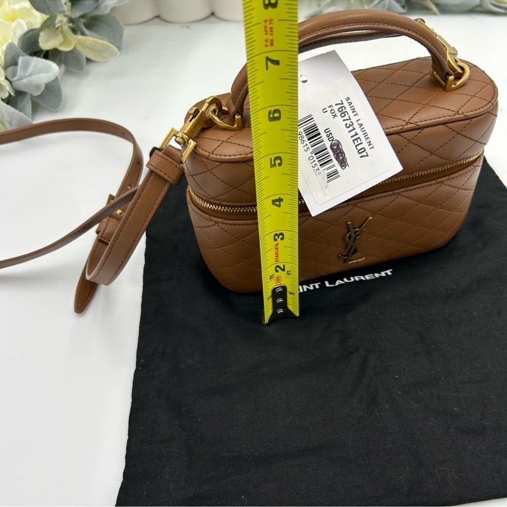 SOLD!!!!!!Women Saint Laurent YSL Gabby, lambskin vanity bag with shoulder strap - Picture 12 of 13